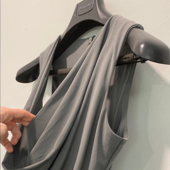 Nookie Green Sleeveless Dress Bodycon Cowl Neck Midi Size medium - Picture 11 of 13